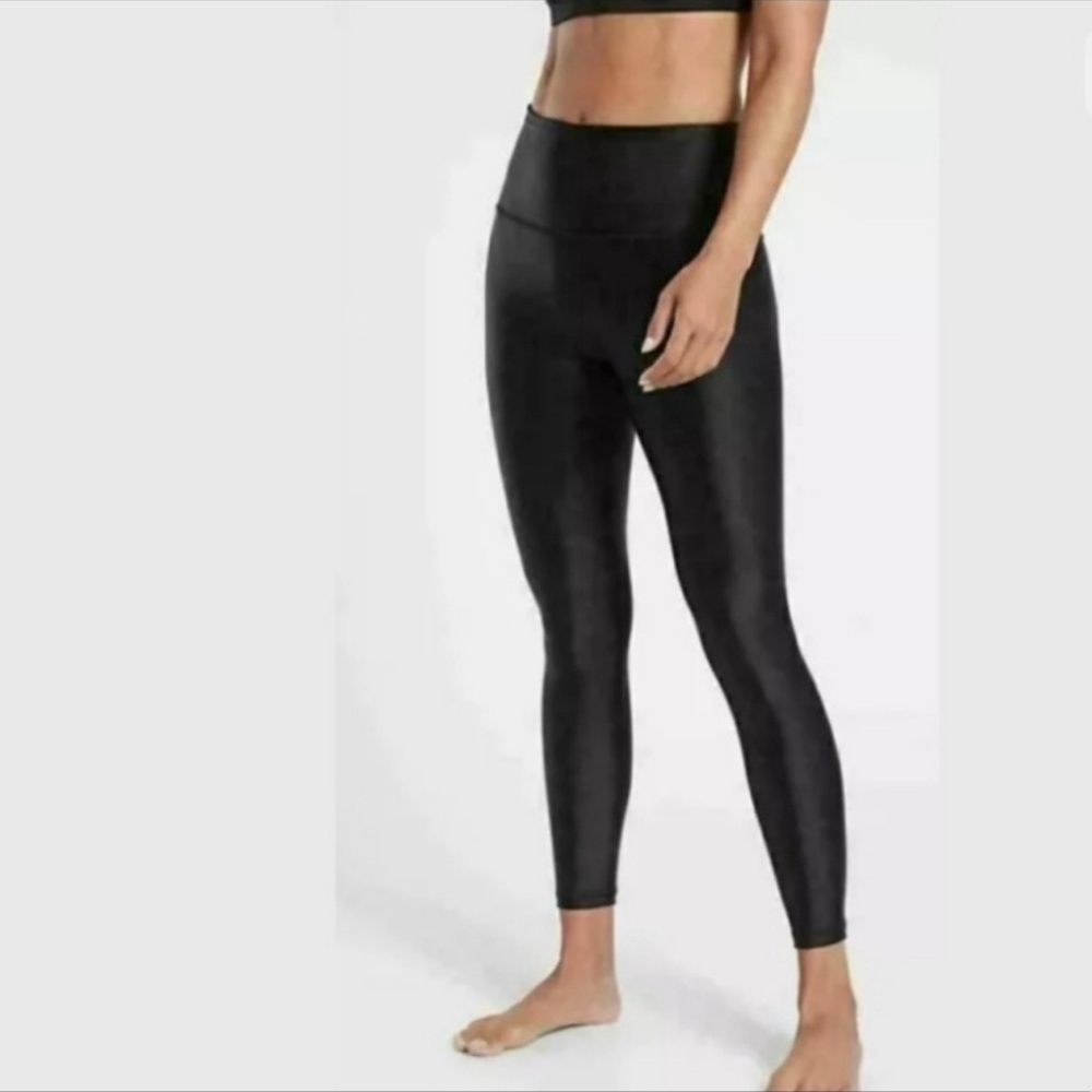 Athleta Elation Shine Tight Black 985227 Size Small NWOT